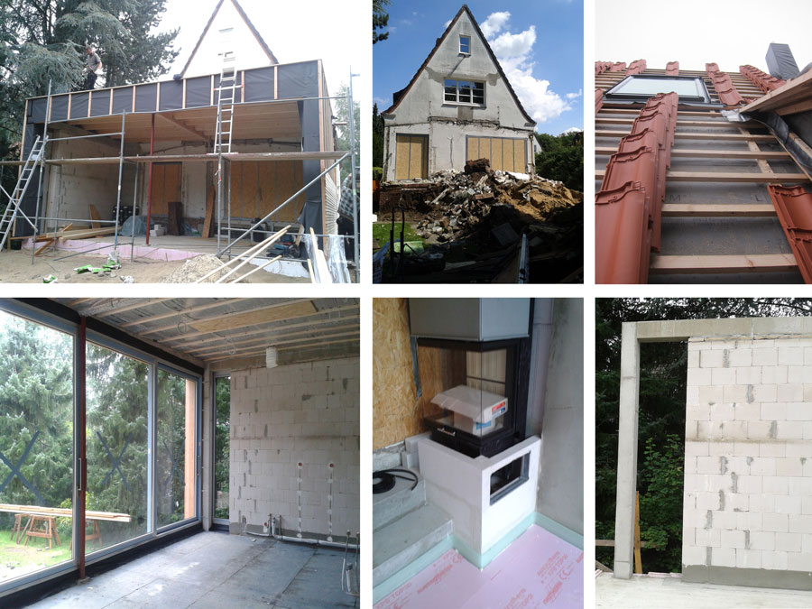 Kernsanierung und Erweiterung eines Wohnhauses in Volksdorf