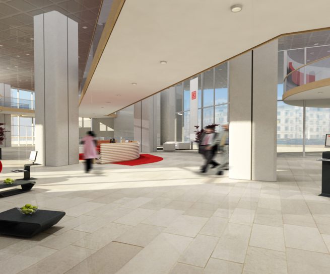 3D Visualisierung Foyer 1