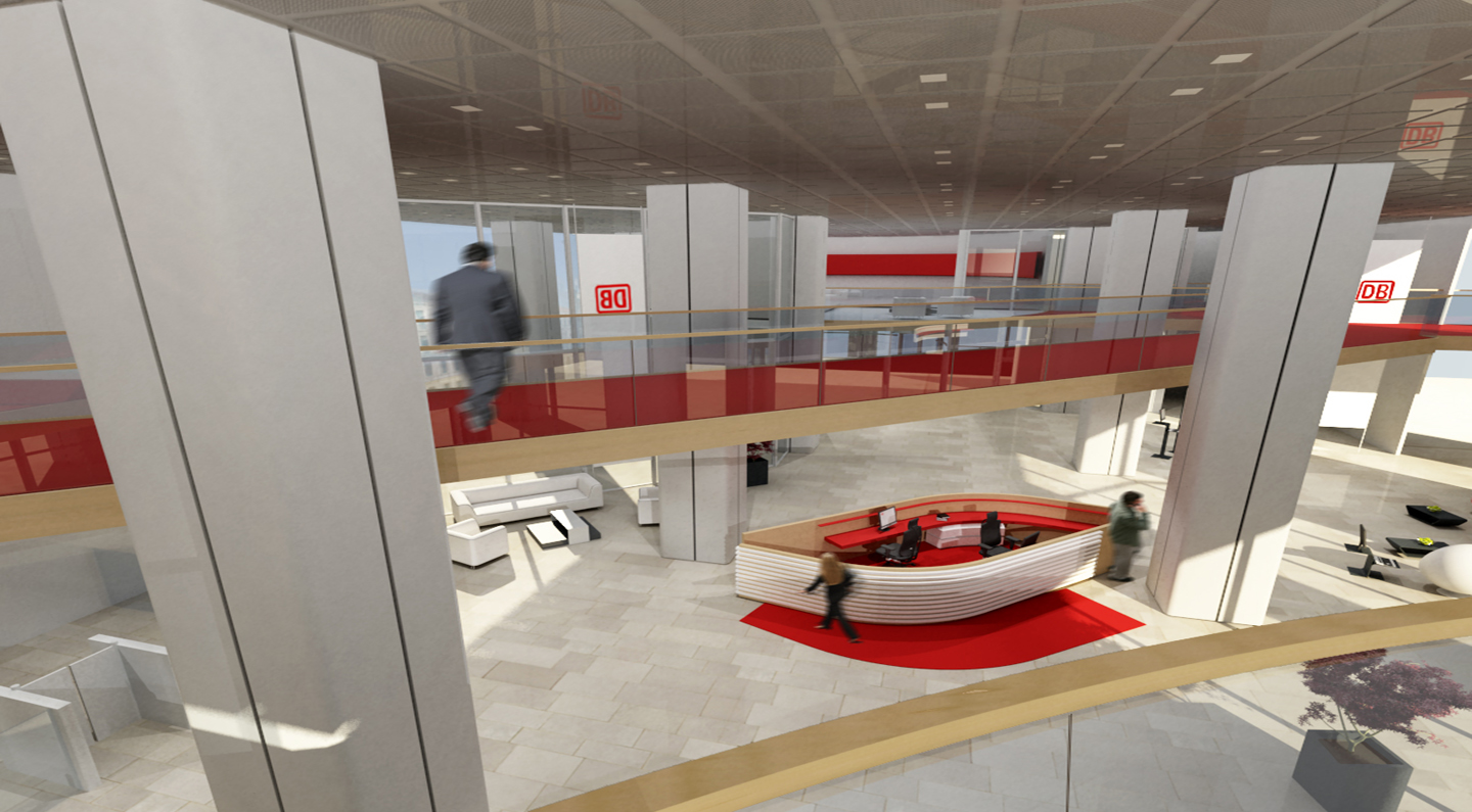 3D Visualisierung Foyer 2