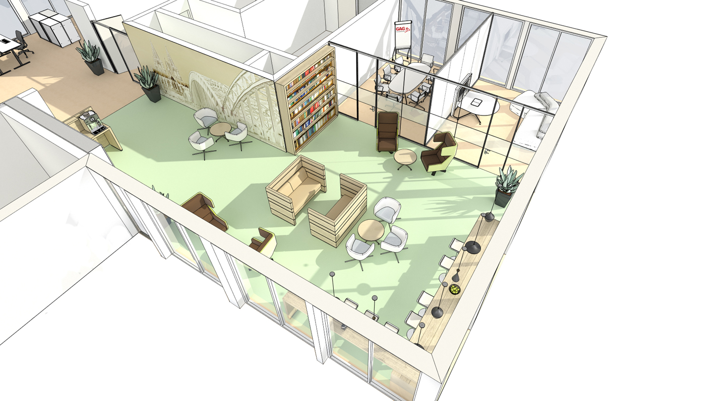 3D Visualisierung Büro 6
