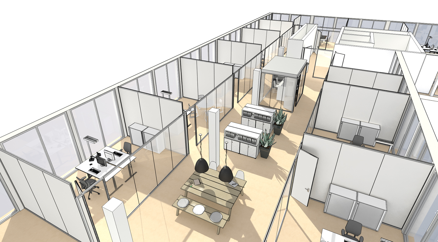 3D Visualisierung Büro 7