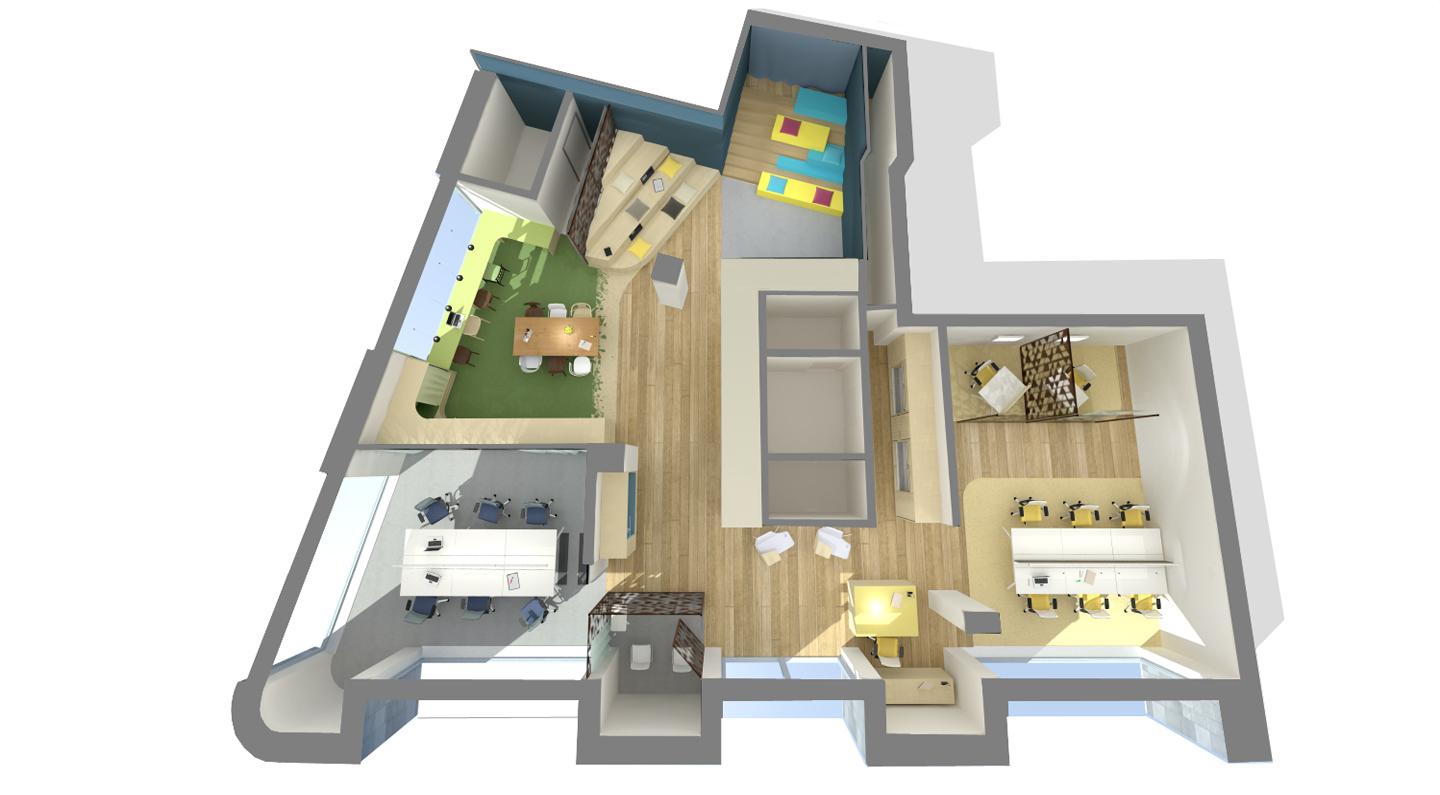3D Visualisierung Grundriss 1